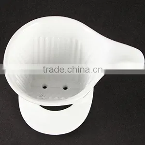White Custom Pour Over Ceramic Coffee Dripper Wholesale thumbnail-2