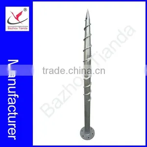 Hot-dip Galvanized Ground Screw Pile for Foundations of Solar Power System thumbnail-1