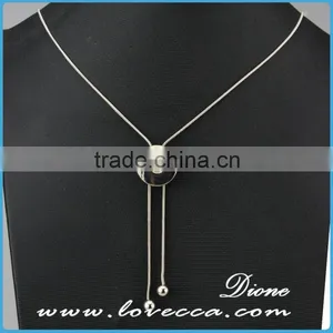 Greece Women Simple Design Wholesale Fashion Jewelry Necklace With Snap Button Pendant thumbnail-3