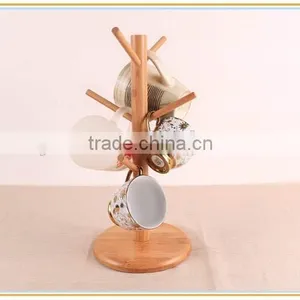 HJ-0003 Bamboo Kitchen Usage Display Hanging Rack for Hanging thumbnail-2