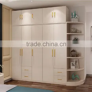 Simple Design Bedroom Furniture Wood Wardrobe thumbnail-4