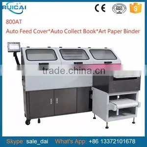800AT Copper Paper Perfect Binding Machine 58000 Auto Covering Art Paper thumbnail-1