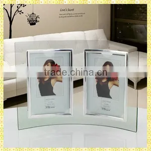 Delicate Clear Curved Glass Photo Frames For Party Give Away Gifts thumbnail-1
