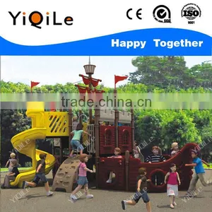 Corsair Shaped Kindergarten Playground Equipment Indoor Novel Children Playground Fence Happy Plastic Parts Tube Slide thumbnail-1