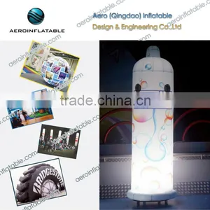 New Design LED Light Inflatable Tusks Inflatable Ivory Inflatable Pillar for Event Party Decoration thumbnail-1