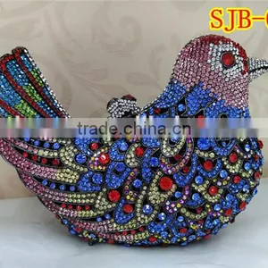 Lovely Ladies Crystal Handbag With Rhinestone in a Bird Pattern for Party Evening Five Sryle for Choice thumbnail-5