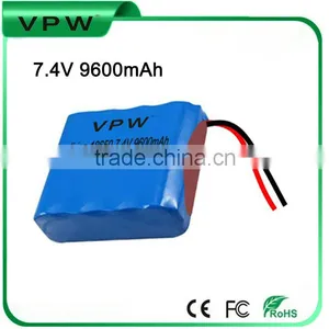 High Power Rechargeable 7.4V 9600mah 18650 Li-ion Battery Pack thumbnail-1
