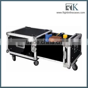 Yellow 12U Professional Soft Rolling Makeup Case Drawers thumbnail-1