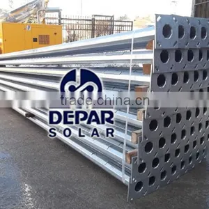 6m Polygon Solar Street Light Pole -hot Dip Galvanized Lamp Post, Lamp Column thumbnail-1