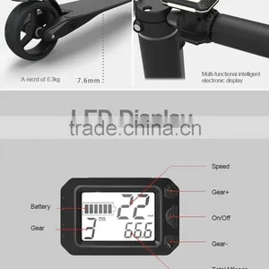 Foldable Two Wheels Skateboard With LED Light thumbnail-5