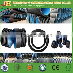 Drainage HDPE Double Wall Corrugated Pipe With Rubber Ring thumbnail-1