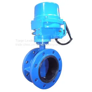 PN10/16/ANSI150 Double Flanged Drilling/vulcanizaed Butterfly Valves thumbnail-1
