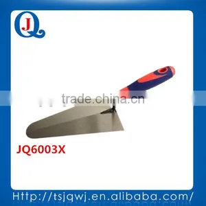 Garden Tools Round Head Carbon Steel Bricklaying Trowel With Wood /soft Rubber Handle JQ6003 thumbnail-4