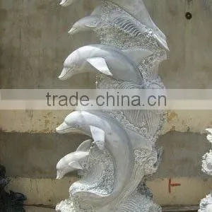 Stone Dolphin Sculpture thumbnail-1