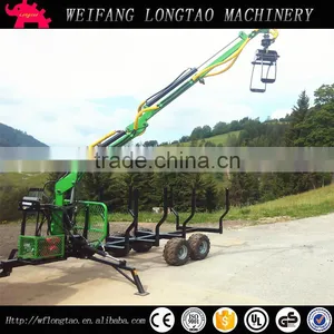 3tonne Atv Log Trailers With Crane CE Certificate thumbnail-3