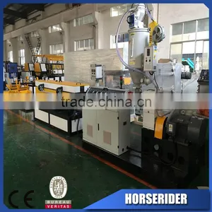 PVC Sewer Single Wall Corrugated Pipe Production Line / PE PVC Corrugated Hose Pipe Extrusion Line thumbnail-1
