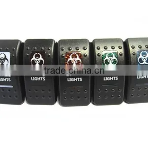 Laser Carling Dual Colors Waterproof Marine Rocker Switch thumbnail-1