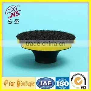 2016 New Product Deep Red Sponge Buffing Pad Nylon Tape Foam Pad High Quality thumbnail-1