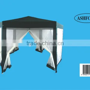 Hexagonal Green Polyester Garden Gazebo With Mosquito Net thumbnail-1