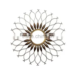 Indian Decorative Sun Shaped Wall Mirror thumbnail-1