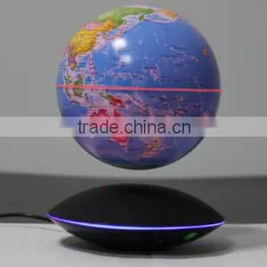 Cool Invention! Maglev Floating Global With Light Up Glow Stick thumbnail-4