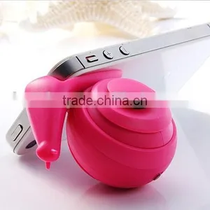 2015 New Arrival Best Present Gift Mini Speaker Snail Shape Mini Speaker Which Could Be Stand For Mobile Phones thumbnail-4