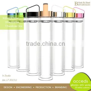 Banana Juice Dirnk Bottler With Metal Lid Silicon Sleeve thumbnail-1