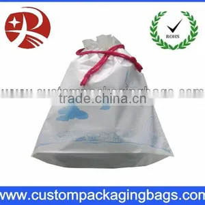 Plastic Polyester Drawstring Bags for Shopping Clothing Packing thumbnail-2