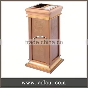 Arlau Ashtray Trash Cans,Double Round Garbage Bin For Public,Garbage Bin Stand thumbnail-1