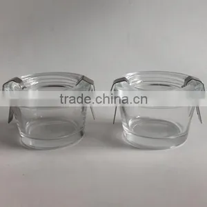 Wholesale 70 ml Small Transparent Glass Bowl With Clip Lid,glassware thumbnail-3
