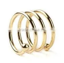 Spiring Design Gold Plated Napkin Ring for Sale thumbnail-1