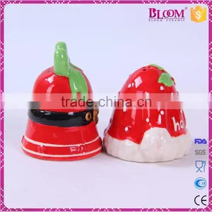 Christmas Bell Desgin Ceramic Salt Pepper Shaker thumbnail-4