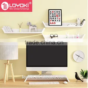 Creative Home Decorative Wall Floating Chipboard Mdf Wall Shelf thumbnail-4