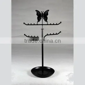 Metal Jewelry Display With Butterfly on the Top thumbnail-1