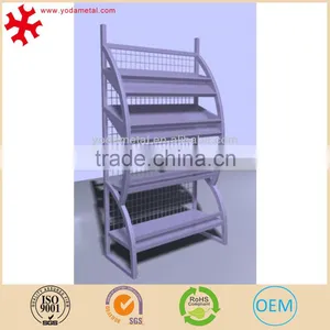 Floor Standing Metal Wire Magazine Rack Newspaper Dislay Stand thumbnail-1