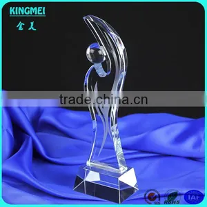 Good Quality Crystal Award & Trophy & Crafts Coloured Glaze Trophy thumbnail-3