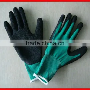 Colorful Knit Polyster Glove Latex Coated ZMA0320 thumbnail-1
