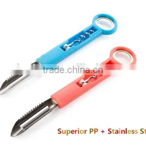Promotional Kitchen Tool 4 in 1 Peeler &Bottle Opener thumbnail-1