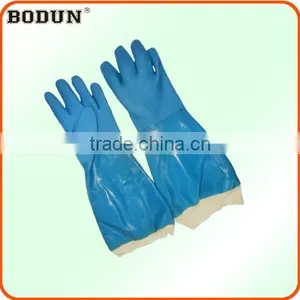 A3025 44cm Long Blue Cheap Price Rubber Glove thumbnail-1