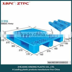 Euro Size Single Side 9 Feet Good Sale Plastic Pallet thumbnail-1
