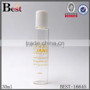 Cosmetics Hot Products Different Size Silk Screen Printing Clear Roll on Glass Bottle Tube Perfume Essential Oil Roll Bottle thumbnail-2