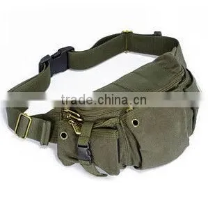 Canvas Men Waist Bag for Hiking and Cycling thumbnail-1