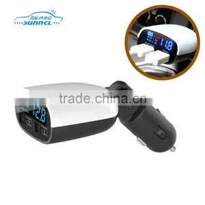 CE Approved Hot Sell 2 USB Adapers Car Charger With Digital Readout thumbnail-1