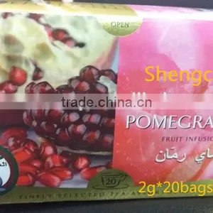 2017 Famous and Good Taste Natural Herbal Pomegranate Tea 2g *20 Bags /Organic Green Tea With Pomegranate 2g*20 Tea Bags thumbnail-1