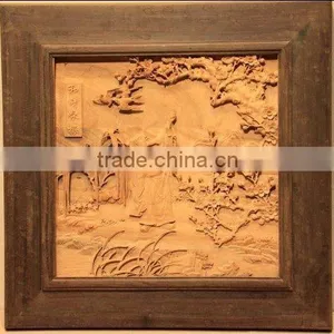 He Jing Chant With Plum,wood Handicrafts,wood Crafts thumbnail-1