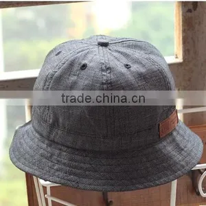 Simple Ramie Cotton Fabric Bucket Hat thumbnail-2