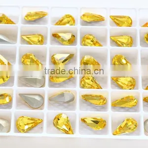 AAAAA Grade Water Drop Shape Crystal Glass Fancy Stones thumbnail-3
