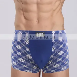 Pretty Printing Bamboo Fiber Men Boxers Soft Good Elasticity Strong Men Underwear Sexy Men's Boyshorts thumbnail-3