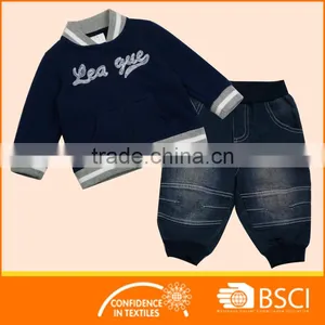 Baby 2 Pcs Jacket Top+ Denim Pant Wholesale Clothing thumbnail-1