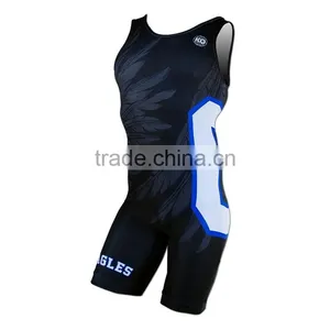 Professionale Sublimation Wrestling Singlets Plus Size thumbnail-2